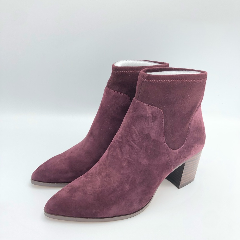 Sole Society Dawnina Stretch Suede Bootie